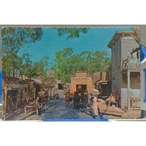 Knotts Berry Farm Ghost Town Main Street Postcard Vintage Continental Card